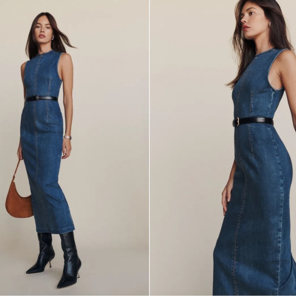 Kendi Denim Midi Dress
